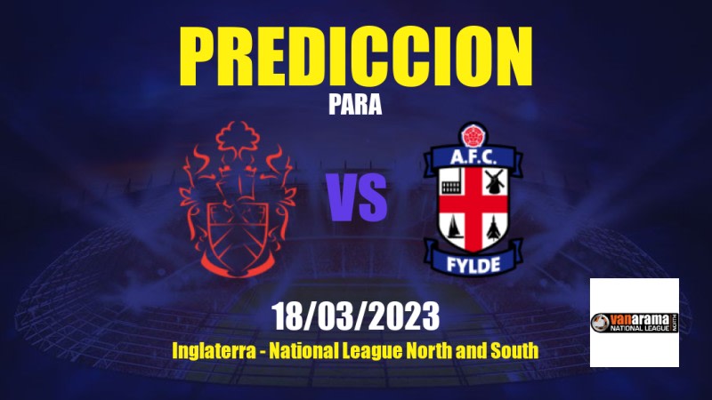 Predicciones Alfreton Town vs Fylde: 18/03/2023 - Inglaterra National League North and South