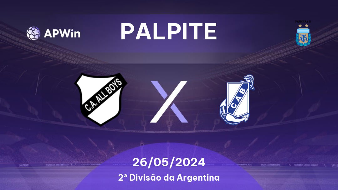 Palpite All Boys x Guillermo Brown: 18/03/2023 - 2º Divisão da Argentina