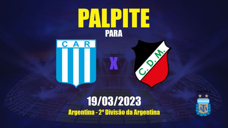 Palpite Racing Córdoba x Deportivo Maipú: 19/03/2023 - 2º Divisão da Argentina