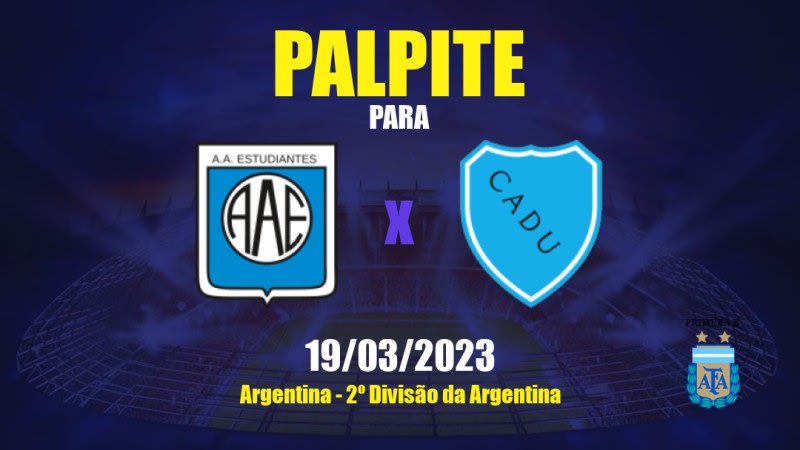 Palpite Estudiantes Río Cuarto x Defensores Unidos: 19/03/2023 - 2º Divisão da Argentina