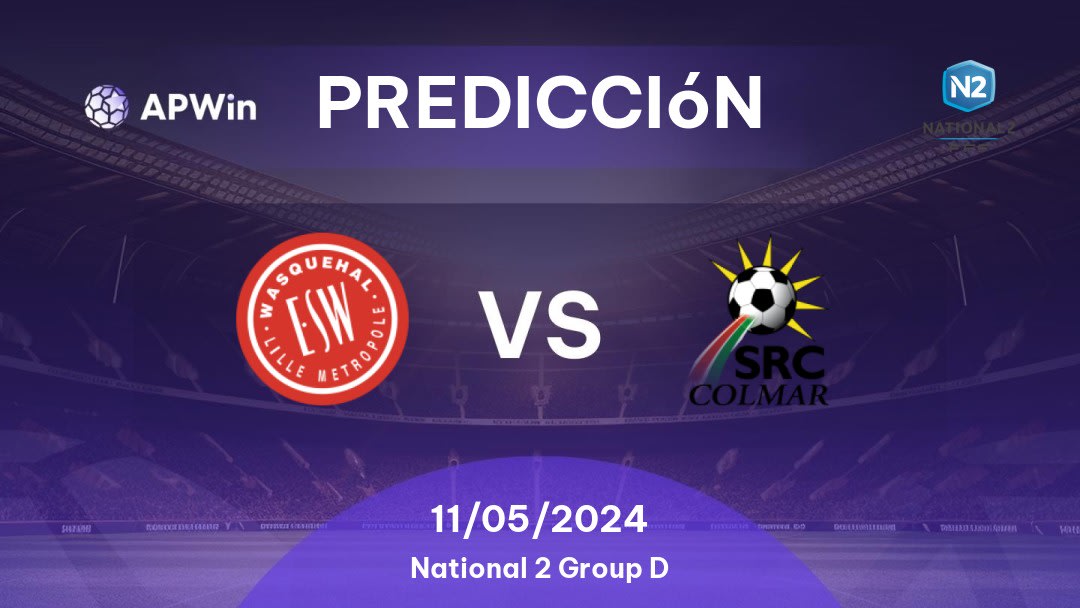 Predicciones Wasquehal vs Colmar: 18/03/2023 - Francia National 2 Group B