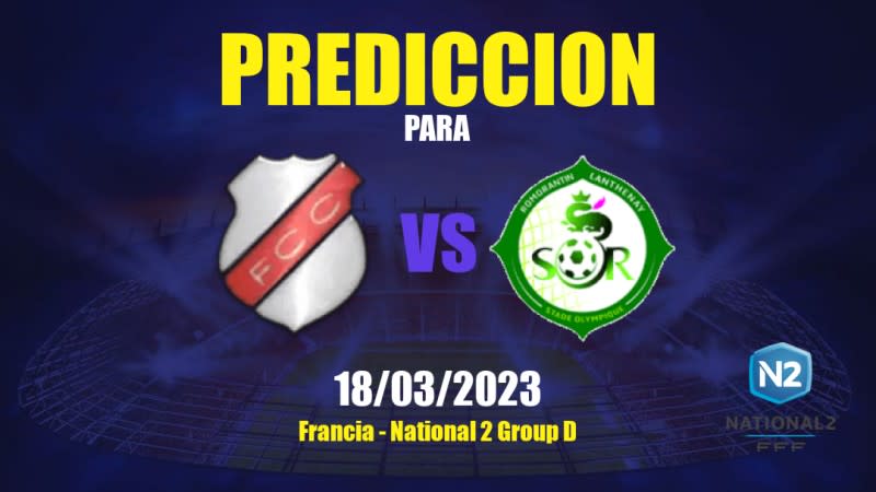 Predicciones Chamalières vs Romorantin: 18/03/2023 - Francia National 2 Group D