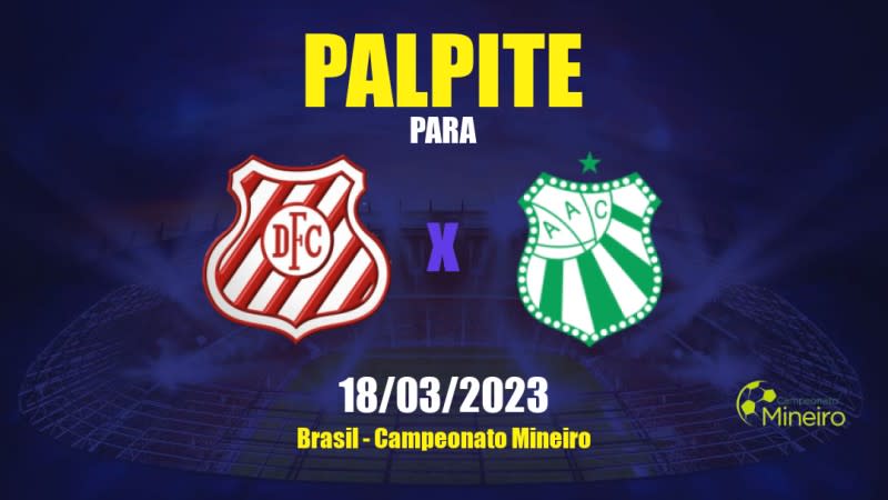 Palpite Democrata SL x Caldense: 18/03/2023 - Campeonato Mineiro