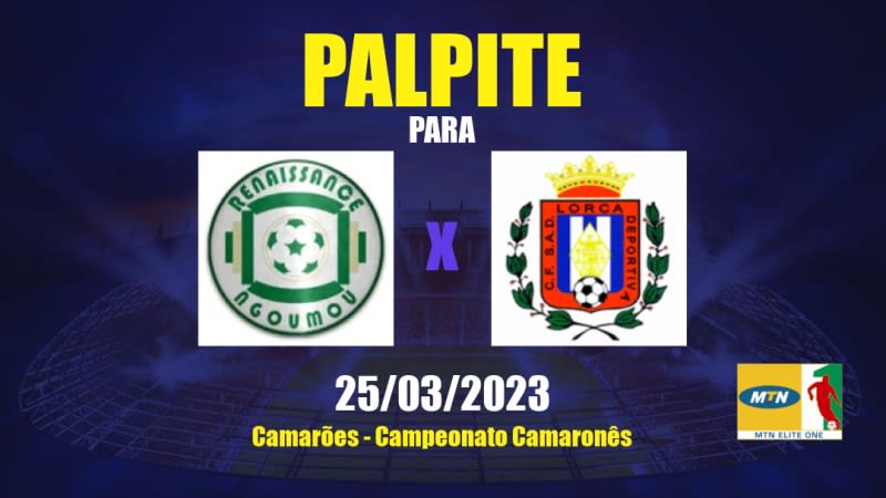 Palpite Renaissance FC de Ngoumou x Aigle Royal Menoua: 25/03/2023 - Campeonato Camaronês