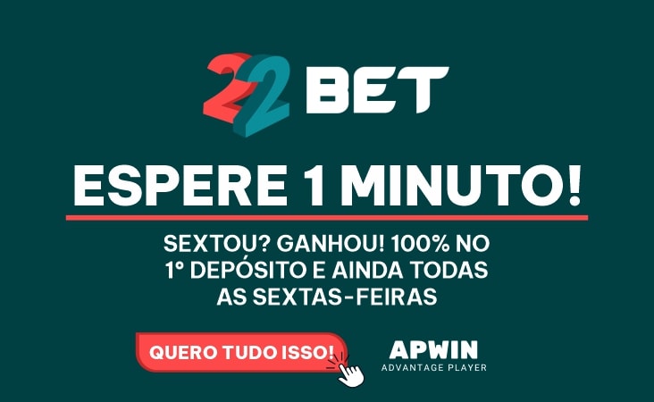 Sextou? Ganhou! 100% no 1º depósito e ainda todas as sextas-feiras.