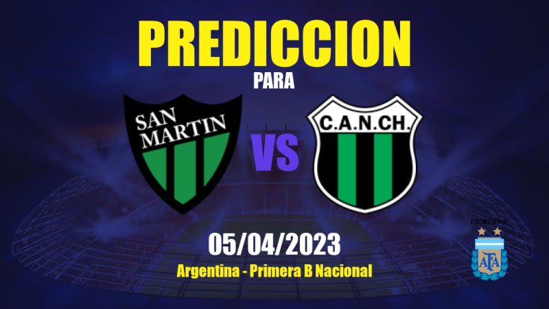 Predicciones San Martín San Juan vs Nueva Chicago: 06/04/2023 - Argentina Primera B Nacional