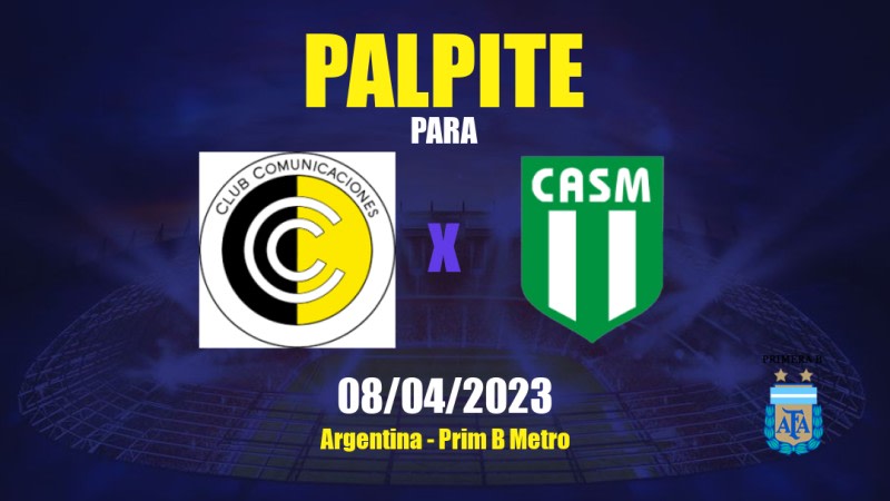 Palpite Comunicaciones x San Miguel: 08/04/2023 - Prim B Metro