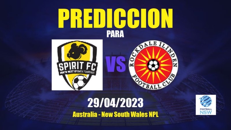 Predicciones NWS Spirit vs Rockdale City Suns: 29/04/2023 - Australia New South Wales NPL