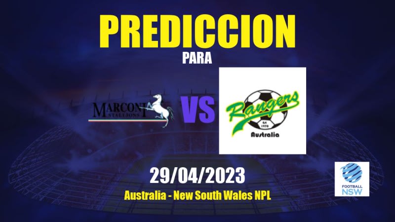 Predicciones Marconi Stallions vs Mt Druitt Town: 29/04/2023 - Australia New South Wales NPL