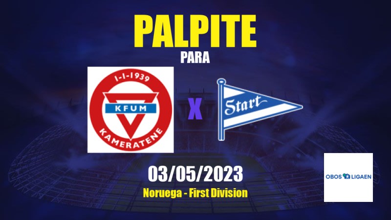 Palpite KFUM x Start: 03/05/2023 - First Division