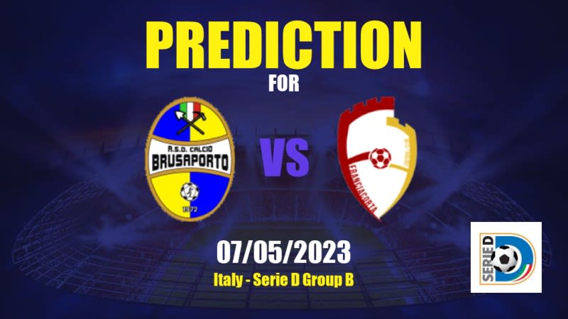 Brusaporto vs Franciacorta Betting Tips: 07/05/2023 - Matchday 34 - Italy Serie D Group B