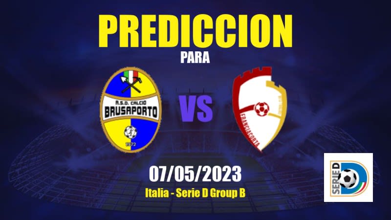 Predicciones Brusaporto vs Franciacorta: 07/05/2023 - Italia Serie D Group B