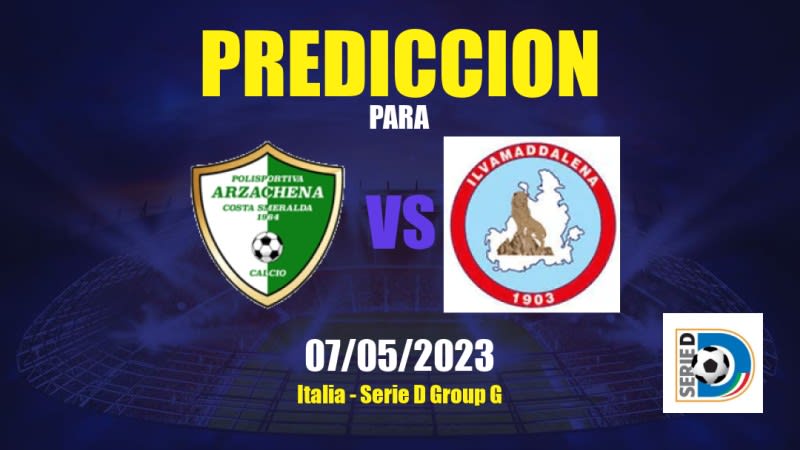 Predicciones Arzachena vs Ilvamaddalena: 07/05/2023 - Italia Serie D Group G