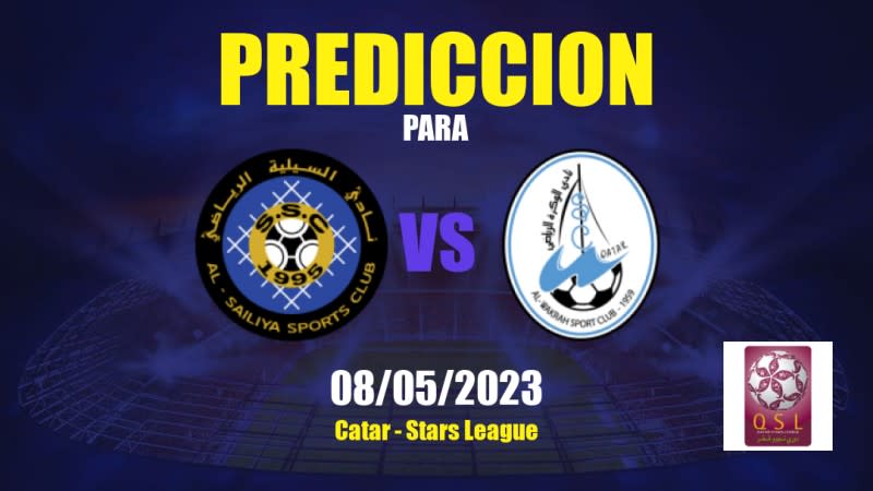 Predicciones Al Sailiya vs Al Wakrah: 08/05/2023 - Catar Stars League