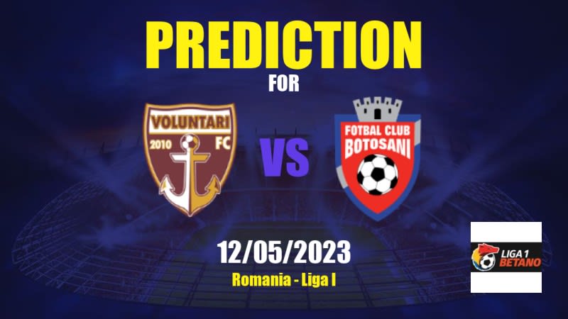 Prediction Voluntari vs Botoşani: 17/07/2023 - Romania - Liga I | APWin