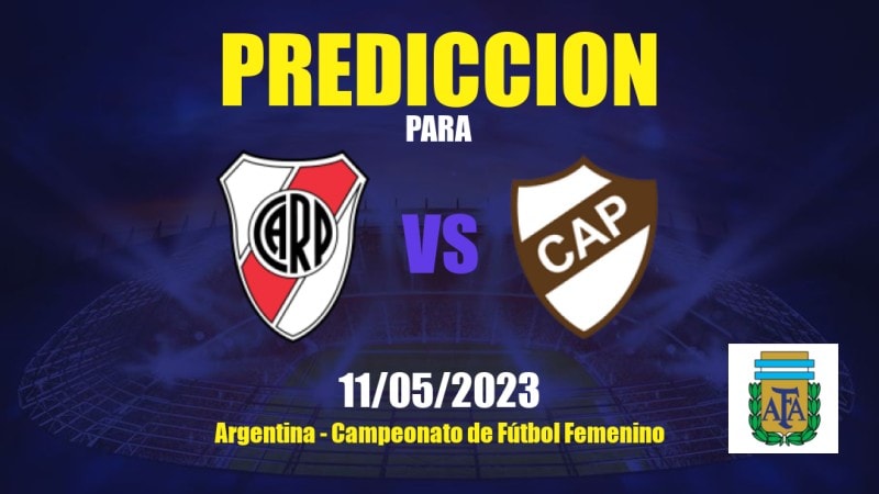 Predicciones River Plate Femenino vs Platense Femenino: 11/05/2023 - Argentina Campeonato de Fútbol Femenino