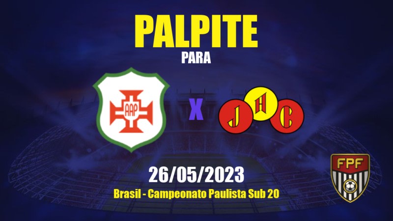 Palpite Portuguesa Santista Sub20 x Jabaquara Sub20: 26/05/2023 - Campeonato Paulista Sub 20