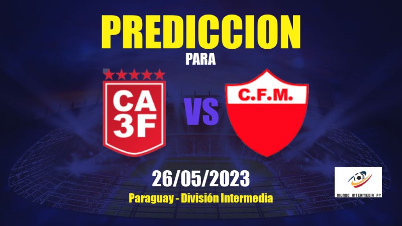 Predicciones 3 de Febrero vs Fernando de la Mora: 26/05/2023 - Paraguay División Intermedia