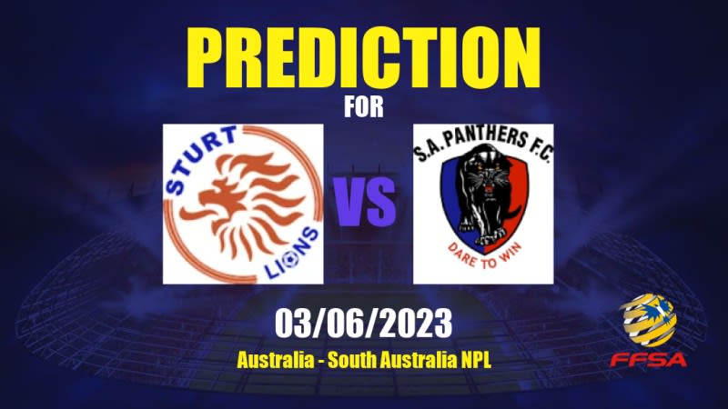 Sturt Lions vs South Adelaide Panthers Betting Tips: 03/06/2023 - Matchday 15 - Australia South Australia NPL