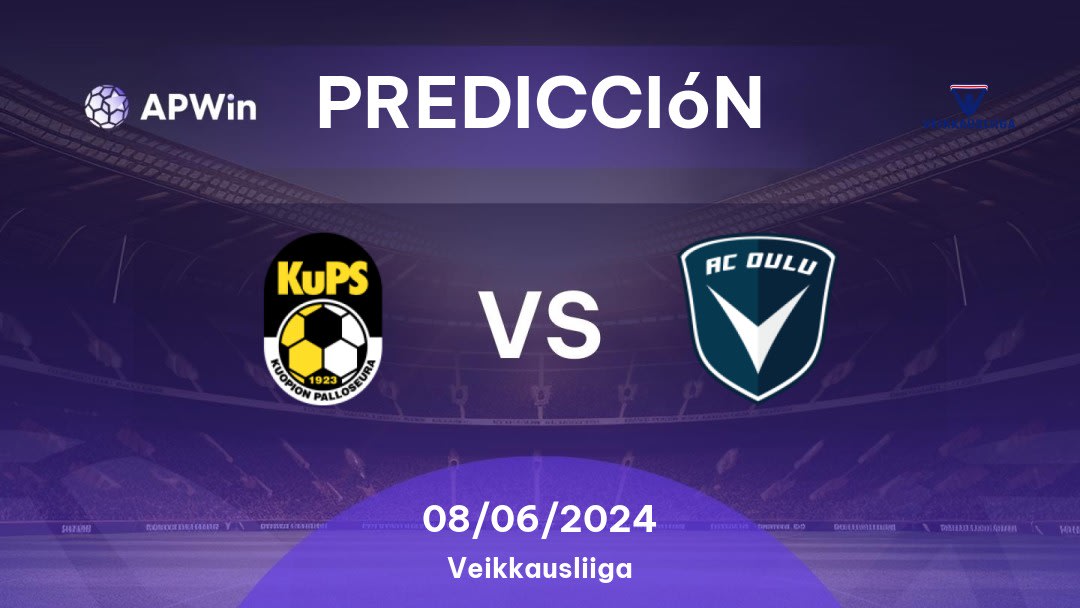 Predicciones KuPS vs Oulu: 07/06/2023 - Finlandia Veikkausliiga