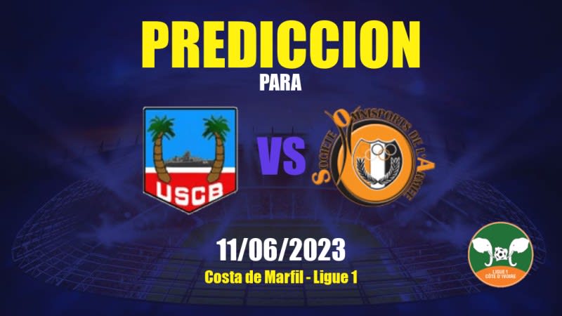 Predicciones Bassam vs SOA: 11/06/2023 - Costa de Marfil Ligue 1