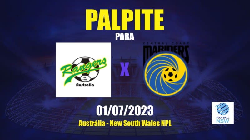 Palpite Mt Druitt Town x Central Coast II: 01/07/2023 - New South Wales NPL