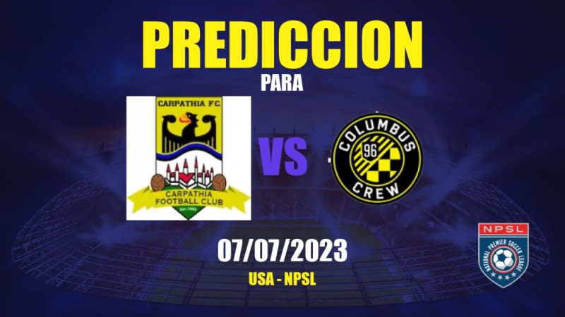 Predicciones Carpathia vs FC Columbus: 07/07/2023 - Estados Unidos de América NPSL