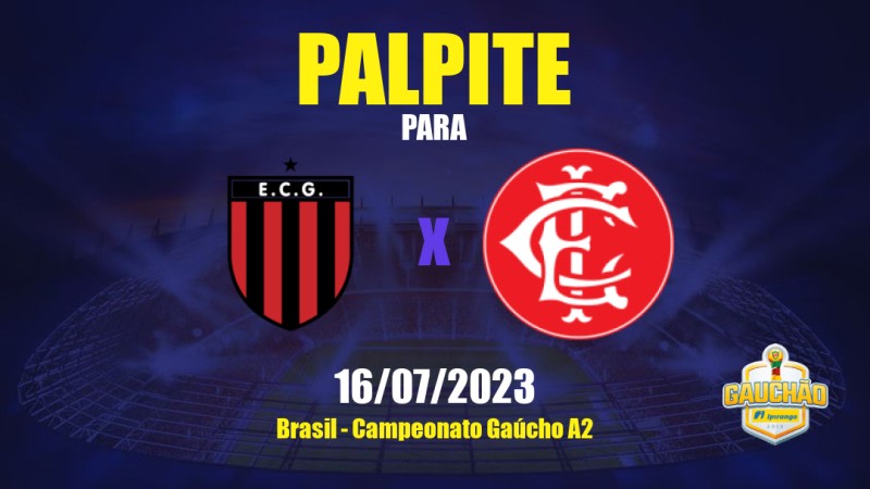 Palpite Guarani RS x Inter Santa Maria: 16/07/2023 - Campeonato Gaúcho A2