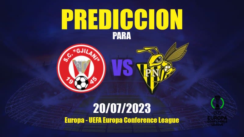 Predicciones Gjilani vs Progrès Niederkorn: 20/07/2023 - Europa UEFA Europa Conference League