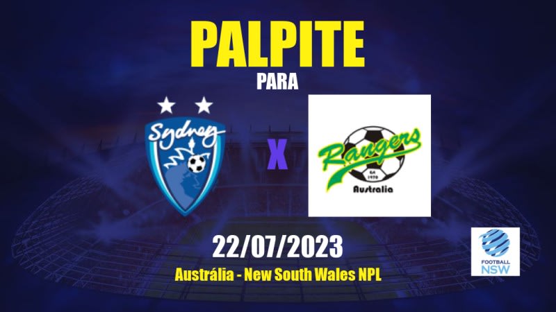 Palpite Sydney Olympic x Mt Druitt Town: 22/07/2023 - New South Wales NPL