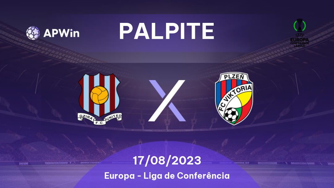 Palpite Gzira United x Viktoria Plzeň: 17/08/2023 - Liga de Conferência