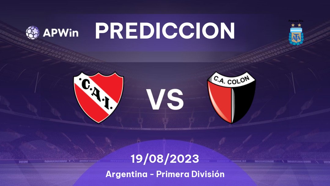 Predicciones Independiente vs Colón: 18/03/2023 - Argentina Primera División