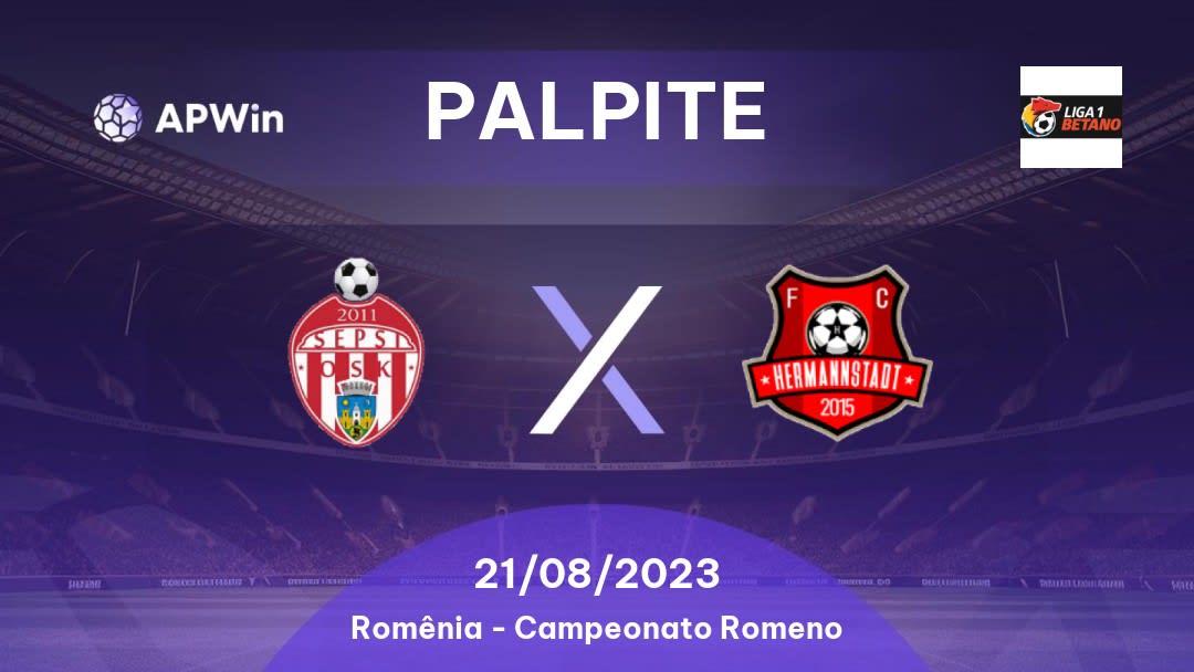 Palpite Sepsi x Hermannstadt: 25/02/2023 - Campeonato Romeno