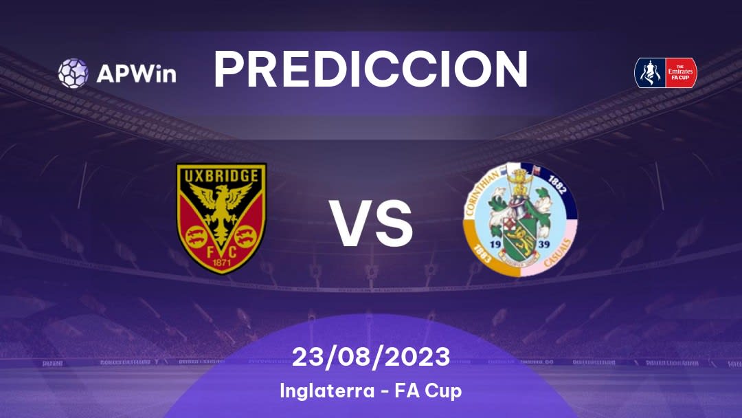 Predicciones Uxbridge vs Corinthian-Casuals: 23/08/2023 - Inglaterra FA Cup