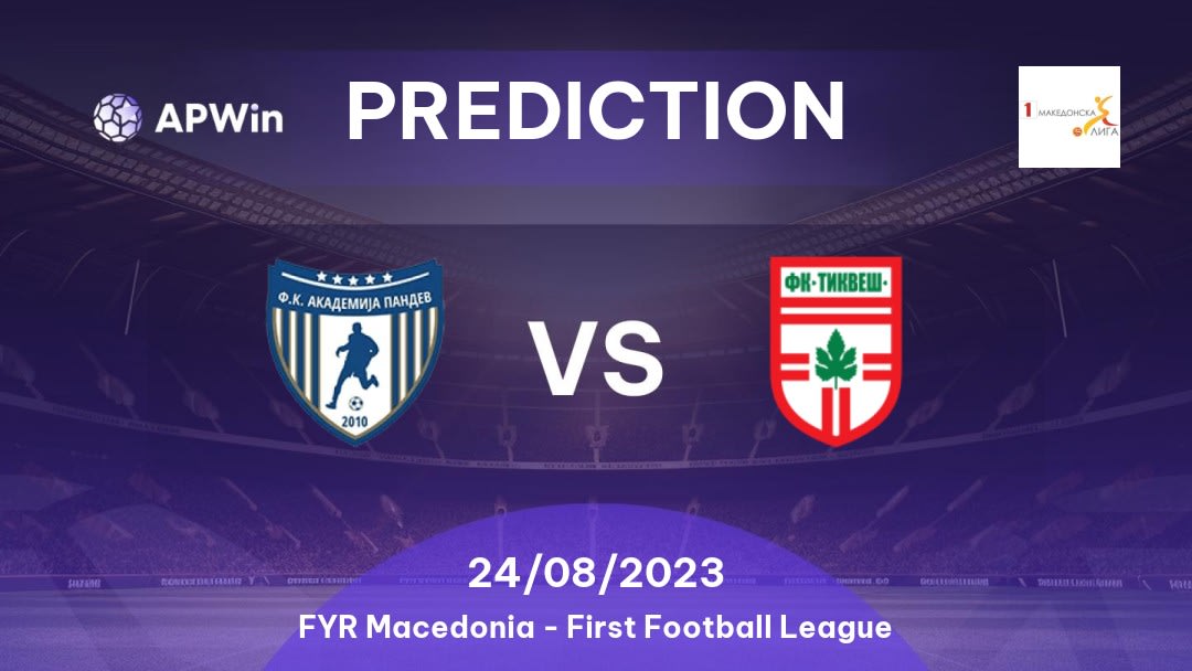 Akademija Pandev vs Tikveš Betting Tips: 11/12/2022 - Matchday 18 - FYR Macedonia First Football League