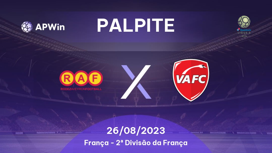 Palpite Rodez x Valenciennes: 10/09/2022 - França Ligue 2