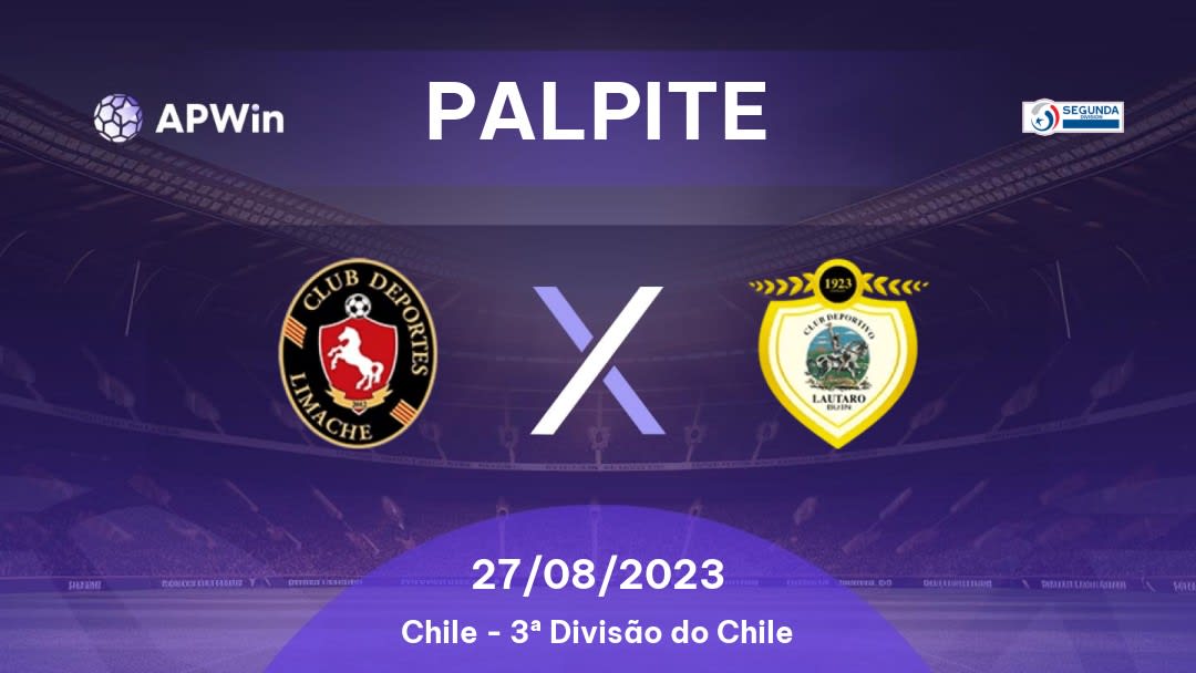 Palpite Deportes Limache x Lautaro de Buin: 27/08/2023 - 3ª Divisão do Chile