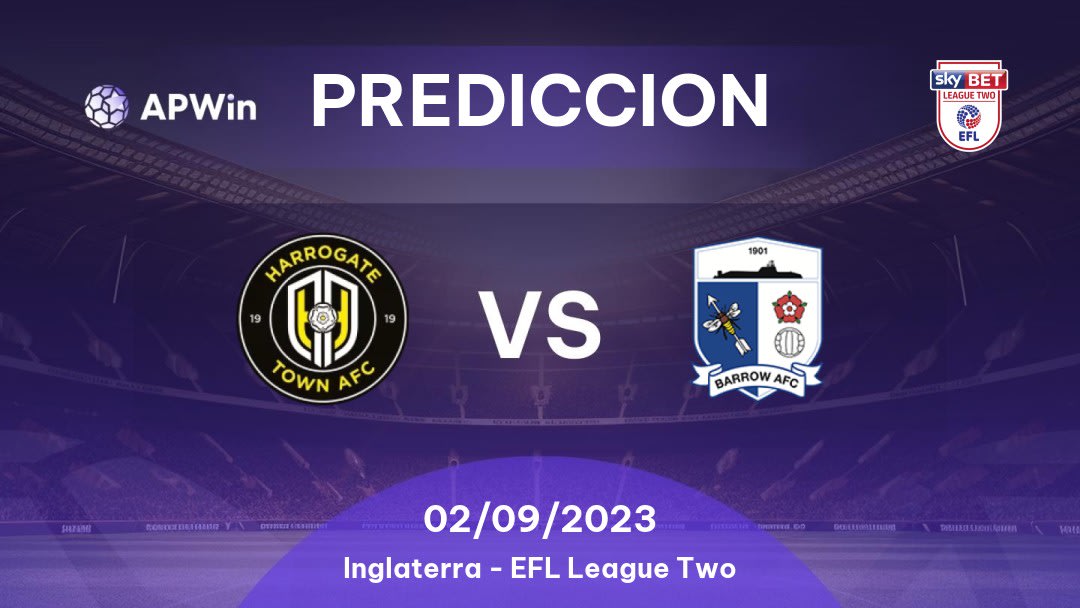 Predicciones Harrogate Town vs Barrow: 18/03/2023 - Inglaterra EFL League Two