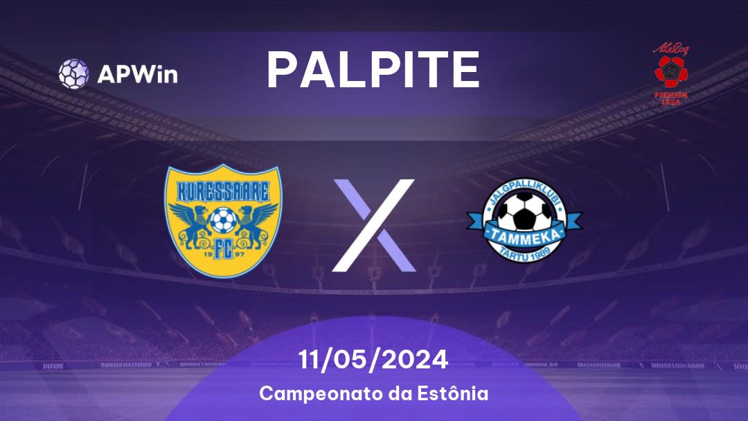 Palpite Kuressaare x Tammeka: 01/10/2022 - Estônia Meistriliiga