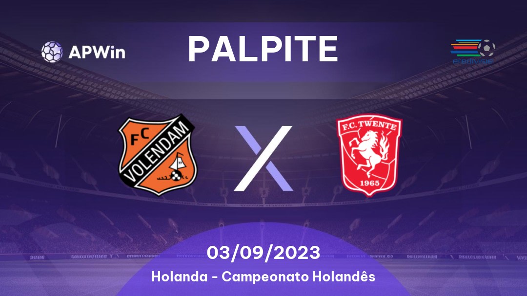 Volendam x Twente: 28/08/2022 - Holanda Eredivisie | APWin