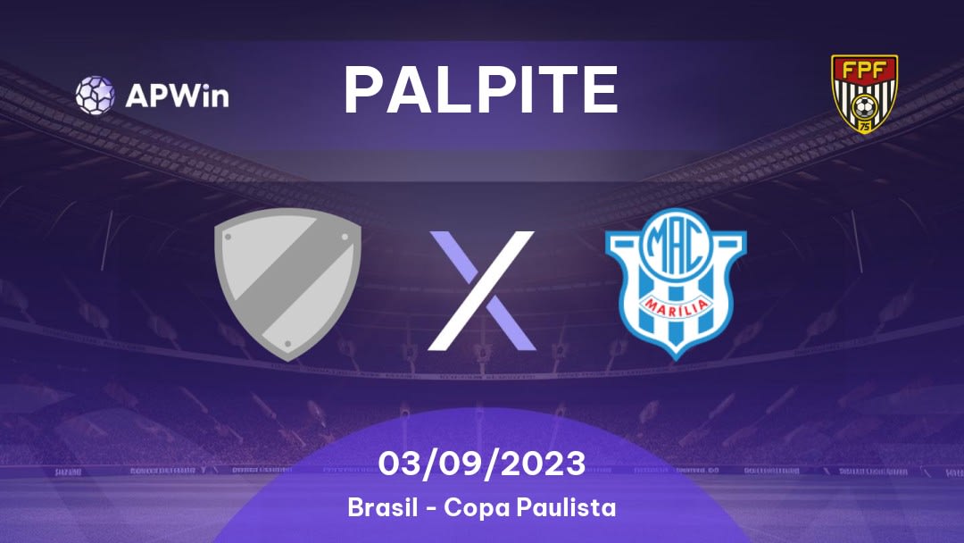 Palpite Mirassol B x Marília: 03/09/2023 - Copa Paulista