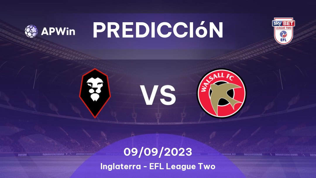 Predicciones Salford City vs Walsall: 10/12/2022 - Inglaterra EFL League Two