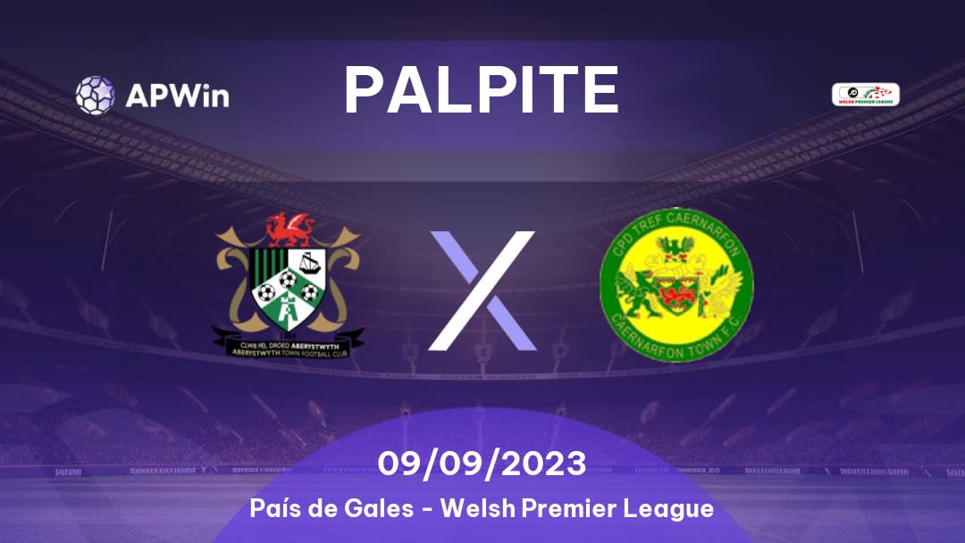 Palpite Aberystwyth Town x Caernarfon Town: 22/04/2023 - Welsh Premier League