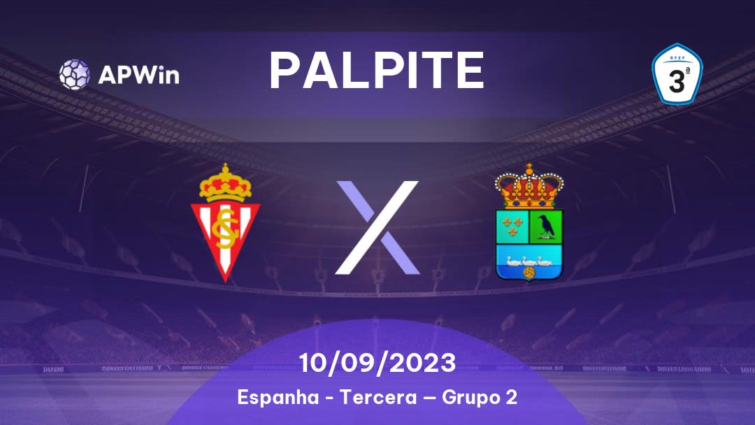 Palpite Sporting Gijón II x Colunga: 10/09/2023 - Tercera — Grupo 2
