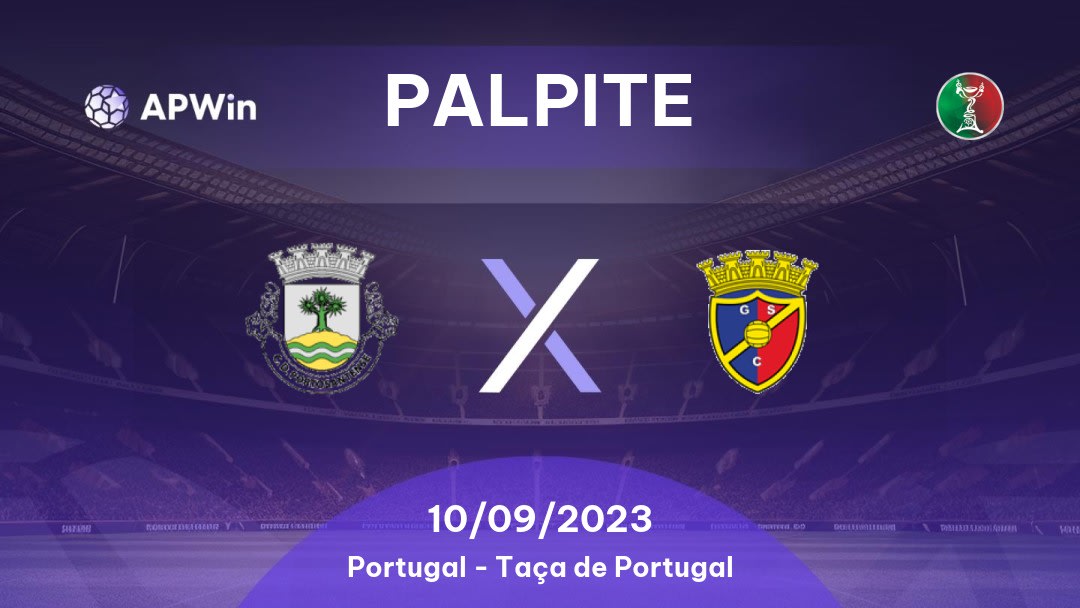 Palpite Portosantense x Gondomar SC: 10/09/2023 - Taça de Portugal