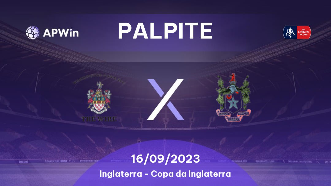 Palpite Warrington Town x Curzon Ashton: 16/09/2023 - Copa da Inglaterra