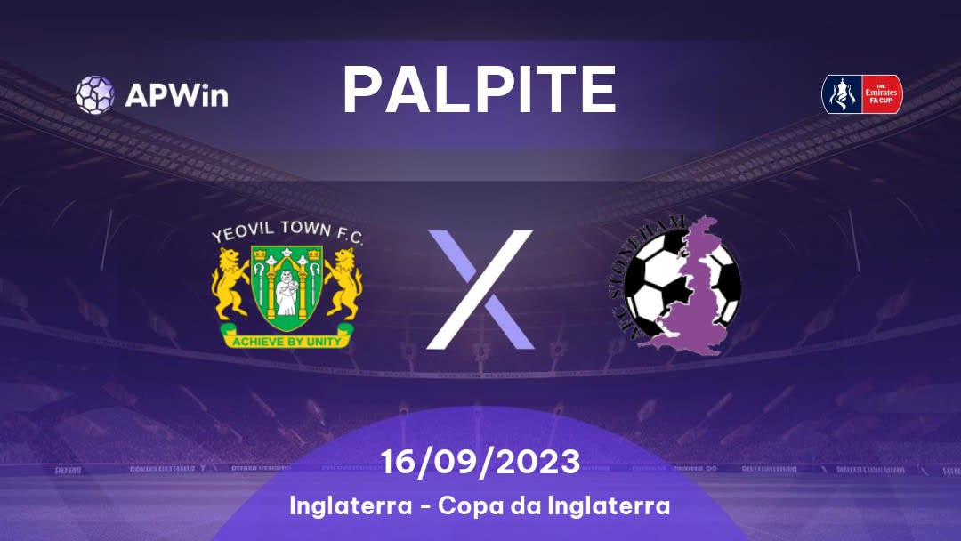 Palpite Yeovil Town x AFC Stoneham: 16/09/2023 - Copa da Inglaterra