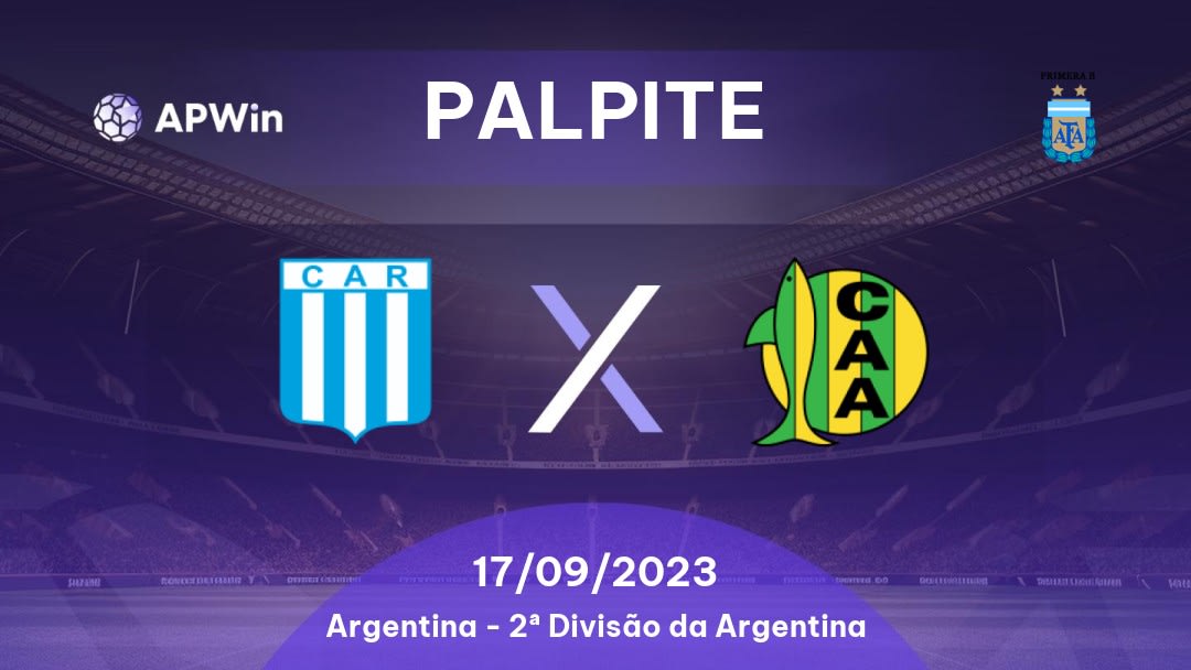 Palpite Racing Córdoba x Aldosivi: 17/09/2023 - 2ª Divisão da Argentina