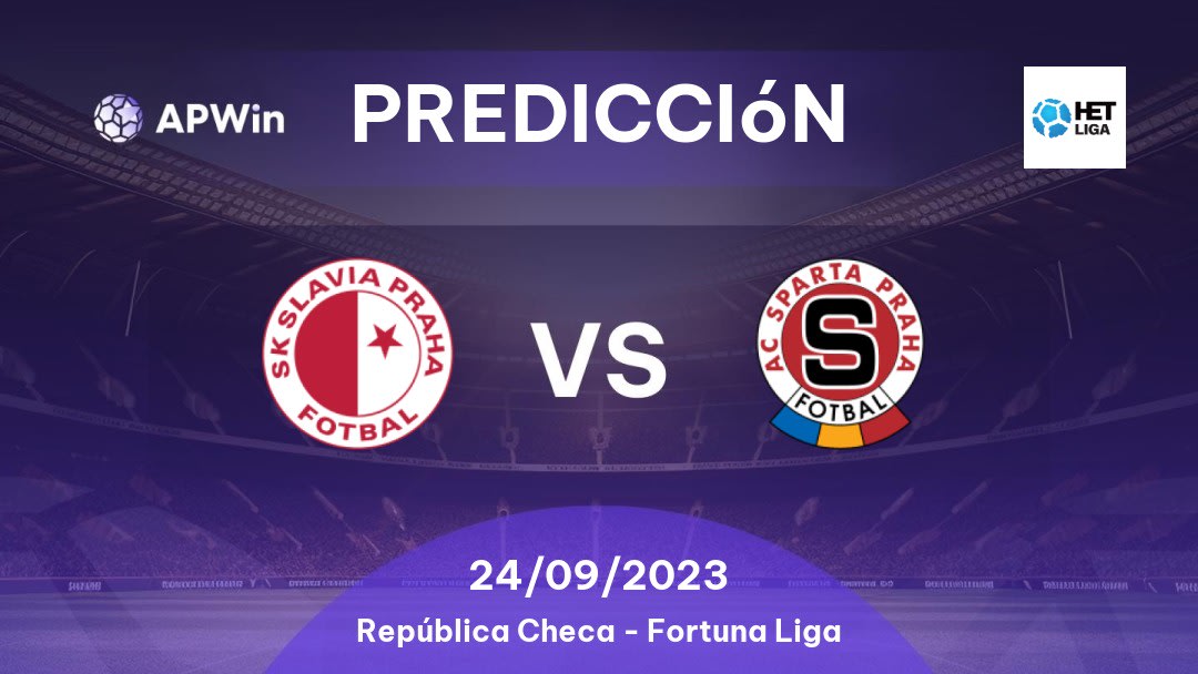 Predicciones Slavia Praha vs Sparta Praha: 24/09/2023 - República Checo Fortuna Liga