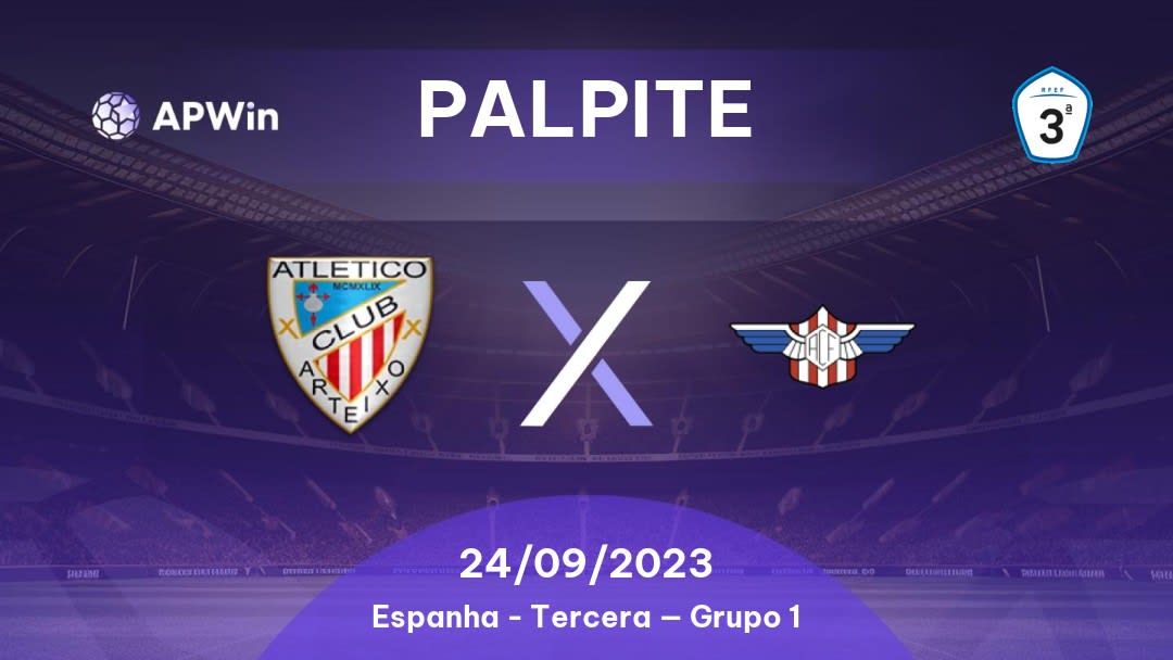 Palpite Atlético Arteixo x Alondras: 29/01/2023 - Tercera — Grupo 1